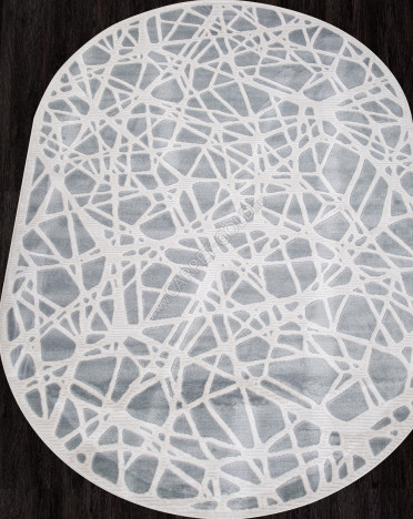 Ковер российский D967 MIRANDA (PP Heatset Высокоплотный, серый)