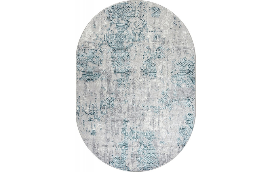 Ковер F281 - GRAY - Овал - коллекция PALERMO