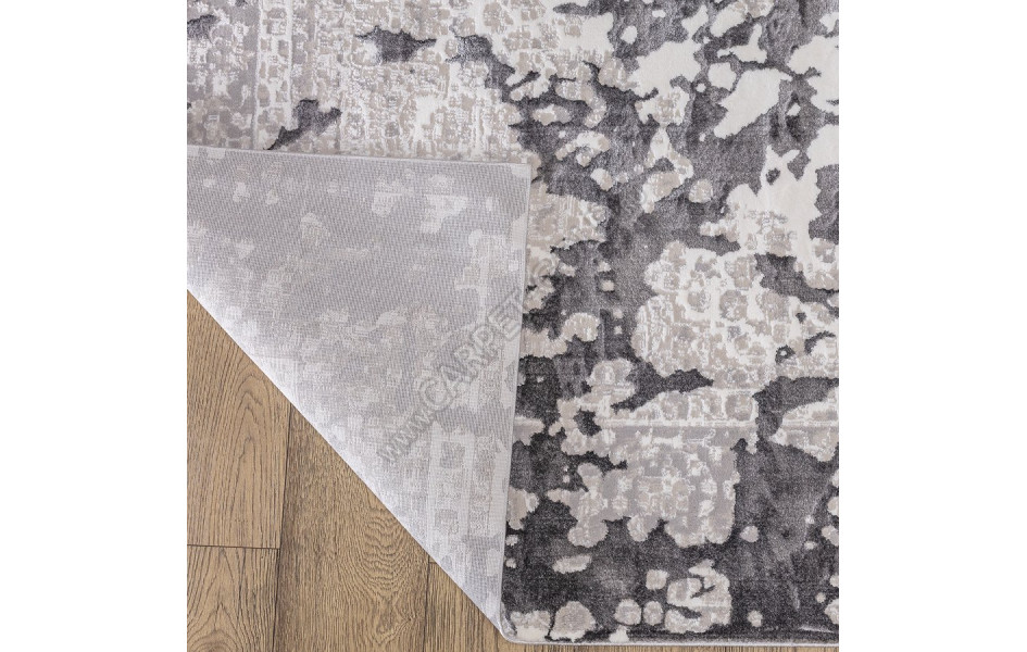 КОВРЫ ДИЗАЙН KB04B ЦВЕТ WHITE / GRAY2 Prado